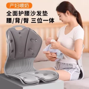German Ergonomic Lumbar Support Cushion for Office Chairs, Posture Correction and Spine Support