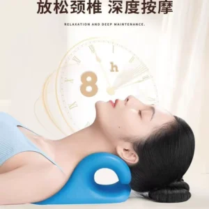 [German Premium] Cervical Massage Pillow for Straightened Neck Curve, Acupressure Traction and Forward-Head Correction