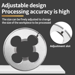 VOKET HSS-CO AR-D Round Die M10 M11 M12 M13 M14 M15 M16 Machine Fine Thread Screw Threading Die For Tapping External Threads